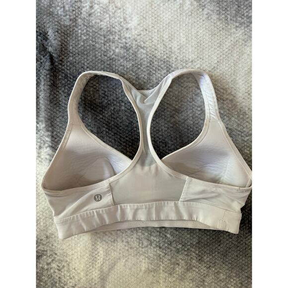 Lululemon Speed Up Bra High Support for C/D Cup White Mesh Back Racerback * 6 * - Picture 3 of 9